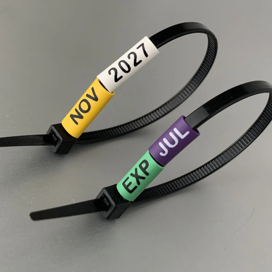 Inspection date cable tie tags