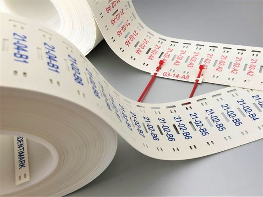 Cable Tie Labels-Text/Logo Printed To Order