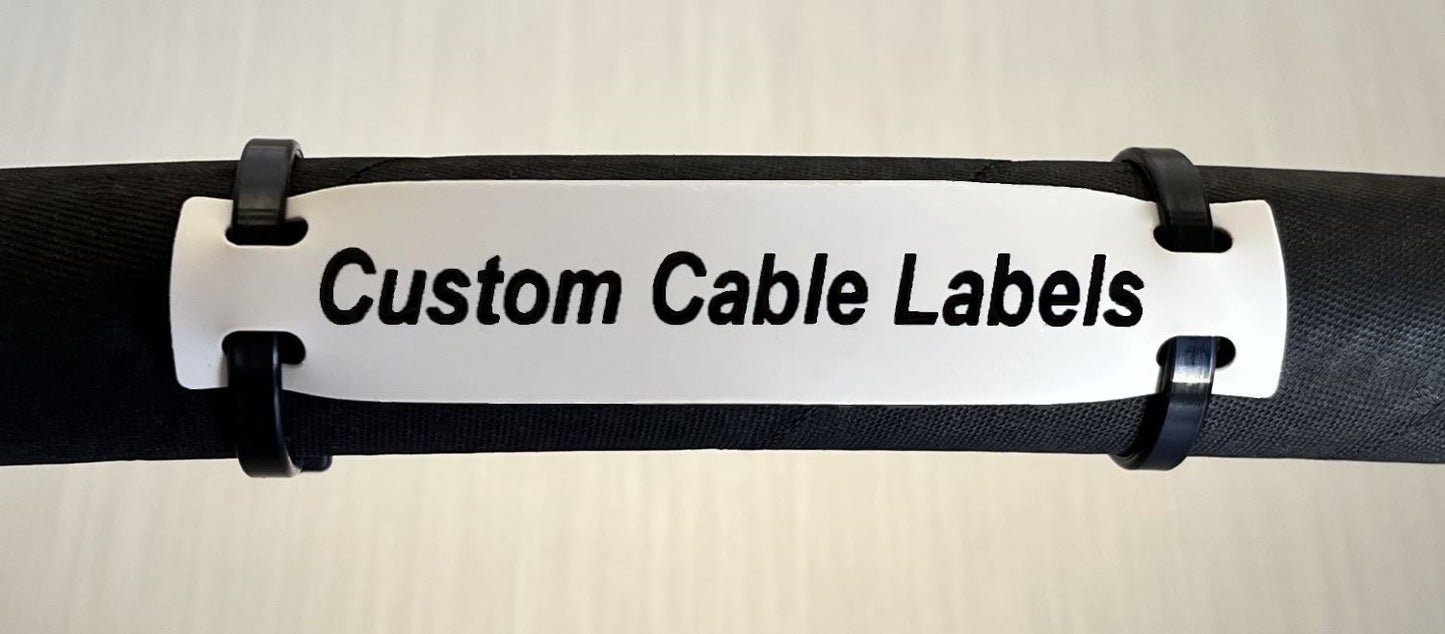 Tie-On Cable Labels - Reel of 150 Pcs Printed to Order