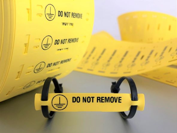 Tie-On Cable Labels - Reel of 150 Pcs Printed to Order