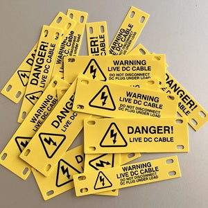 Solar PV Labels - Reel of 150 Pcs Printed to Order