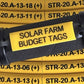 Budget Solar Park PVC Tags - Set of 150 Pcs Printed to Order