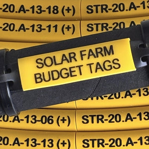 Budget Solar Park PVC Tags - Set of 150 Pcs Printed to Order