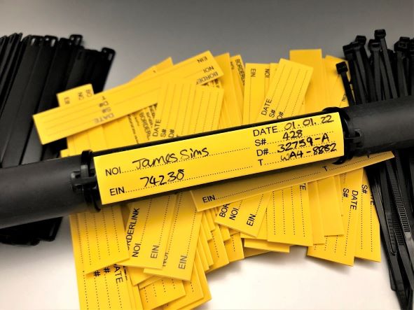 Carrier Cable Labels - Set of 150 Pcs Printed to Order